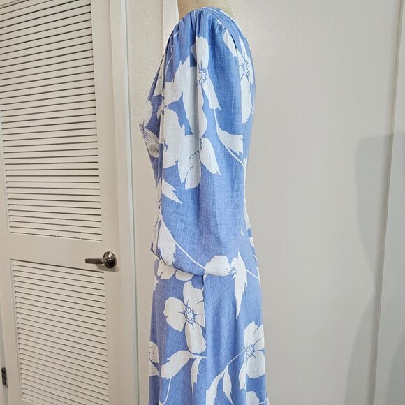 BCBGMAXAZRIA - One Shoulder Midi Floral Dress in size XS - Picture 4 of 7